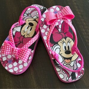 DIsney Minnie Mouse Girls Polka Dot Bow Summer Sandal